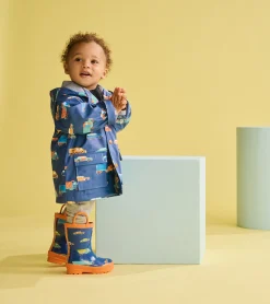 Toddler Boys Driving Cars Rain Boots Rainwear|Rainwear
