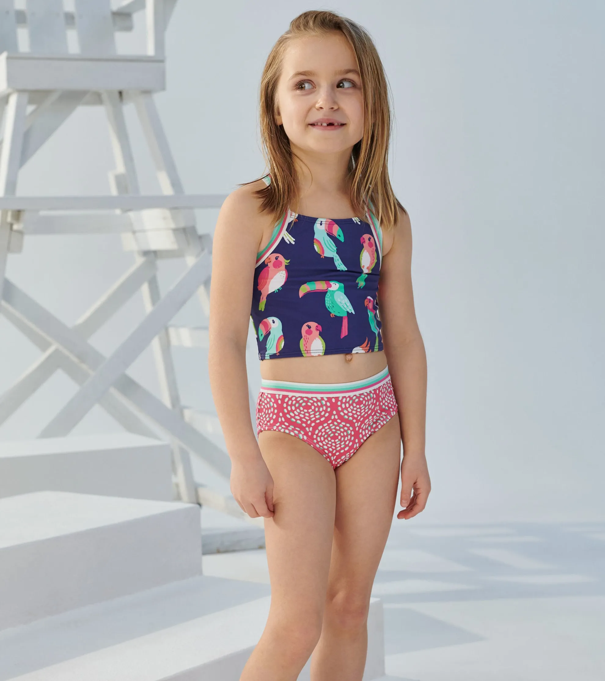 Best Tropical Birds Tankini Set Swimwear|Swimwear