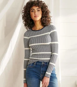 Outlet Zig Zag Sweater - Maritime Women Tops